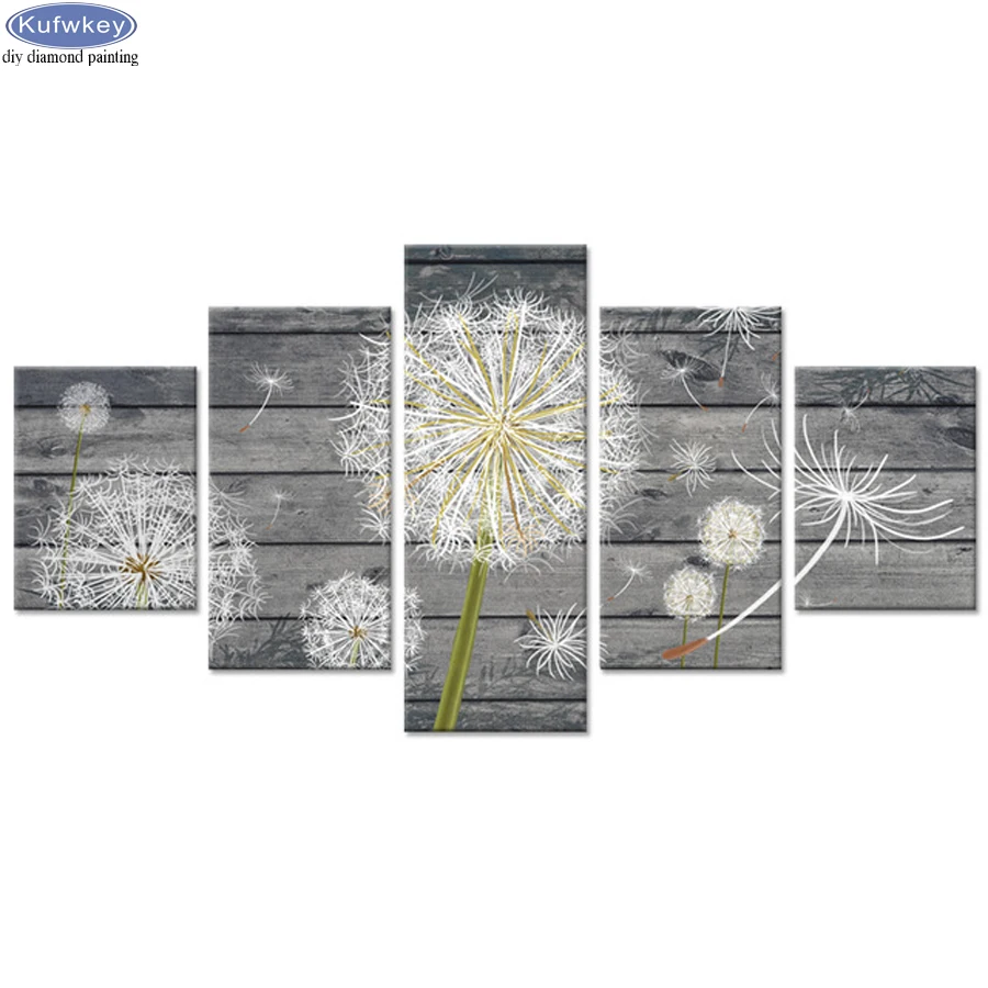 5D Diy Diamond Painting Dandelion flower Cross Stitch Full Round Square Diamond Embroidery 5 pcs set Mosaic rhinestone pictures
5D Diy Diamond Painting Dandelion flower Cross Stitch Full Round Square Diamond Embroidery 5 pcs set Mosaic rhinestone pictures