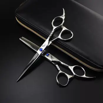 Professional Barber Hair Scissors Cutting & Thinning Scissors Kit 6.0inch, Japanese Steel Shear
Professional Barber Hair Scissors Cutting & Thinning Scissors Kit 6.0inch, Japanese Steel Shear