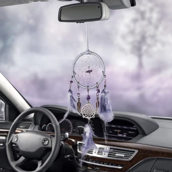 Car Ornaments Dreamcatcher Hanging Auto Pendant Handmade Indian Dream Catcher Net with Feathers Wind Chimes Car Decoration Gifts 
Car Ornaments Dreamcatcher Hanging Auto Pendant Handmade Indian Dream Catcher Net with Feathers Wind Chimes Car Decoration Gifts