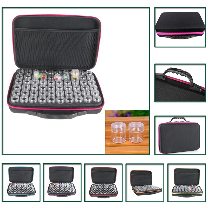 Diamond Painting Accessories 60 Bottles Container Storage Bag diamant painting Carry Case Holder Zipper Daimond painting Box
Diamond Painting Accessories 60 Bottles Container Storage Bag diamant painting Carry Case Holder Zipper Daimond painting Box