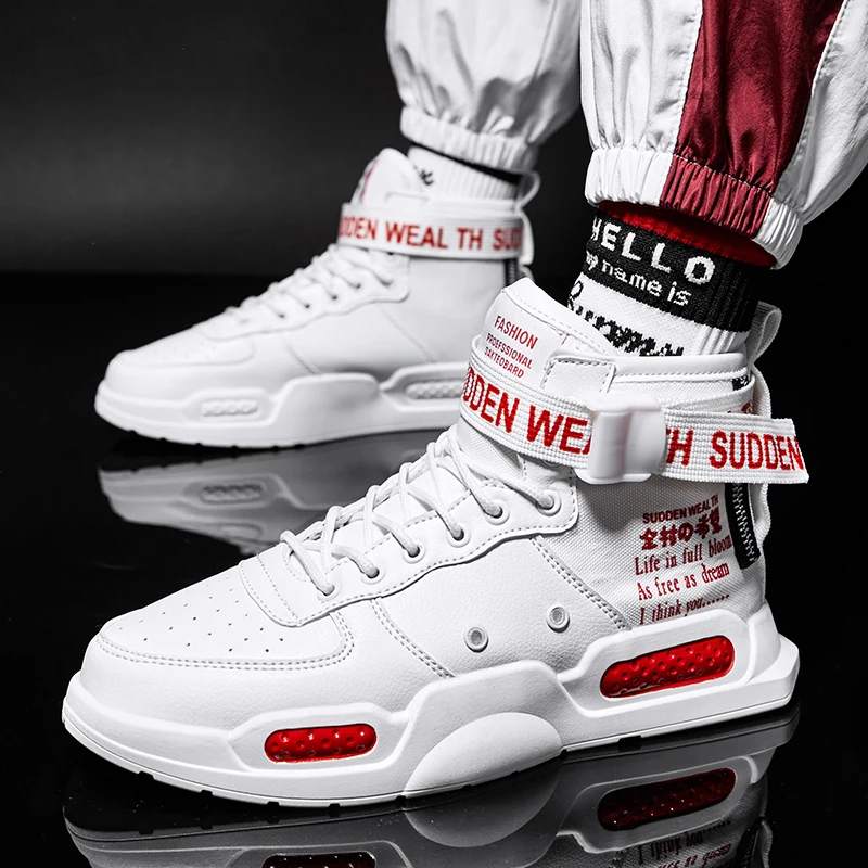 Hot Sale Classic Men Mid Ankle Ultralight Skateboarding Shoes Man High-top Shoes Black Outdoor Sport Shoes Men Sneaker Shoes
Hot Sale Classic Men Mid Ankle Ultralight Skateboarding Shoes Man High-top Shoes Black Outdoor Sport Shoes Men Sneaker Shoes