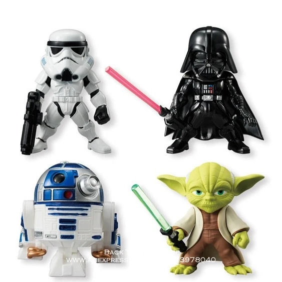 Disney Star Wars 4pcs/set Darth Vader Yoda R2-D2 6cm Action Figure Anime Decoration Collection Figurine Toys model for children
Disney Star Wars 4pcs/set Darth Vader Yoda R2-D2 6cm Action Figure Anime Decoration Collection Figurine Toys model for children