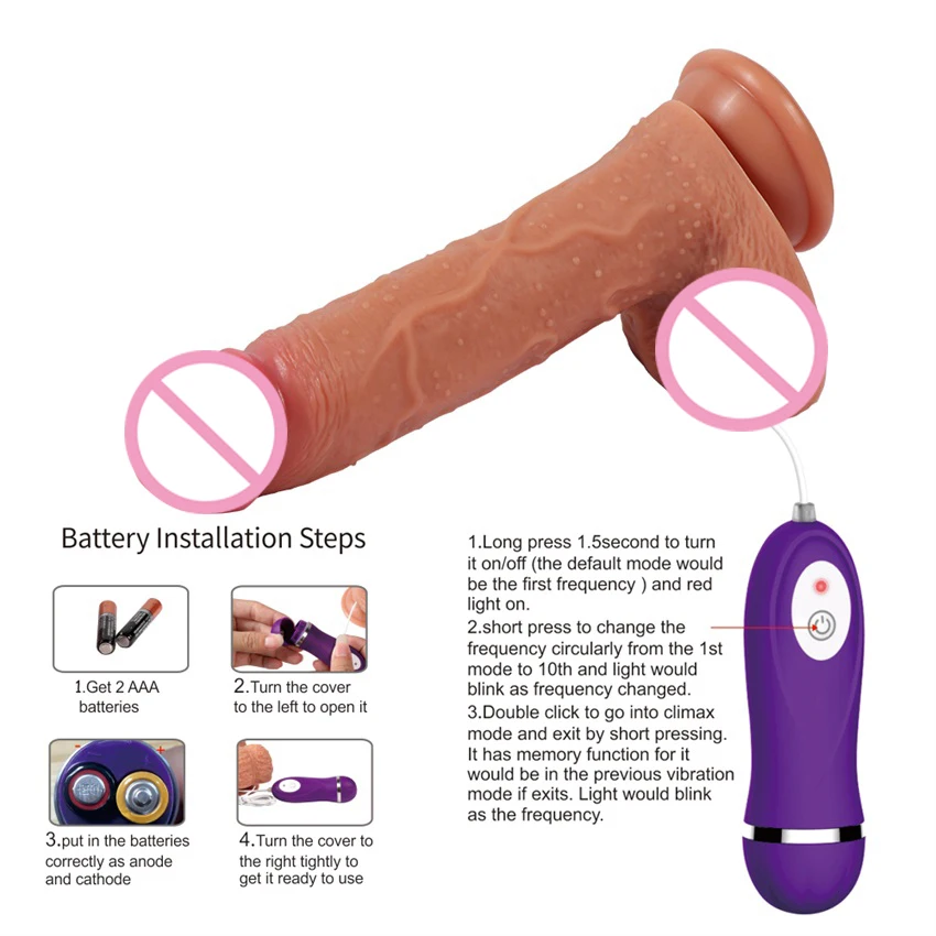 vibrating dildo soft silicone (8)