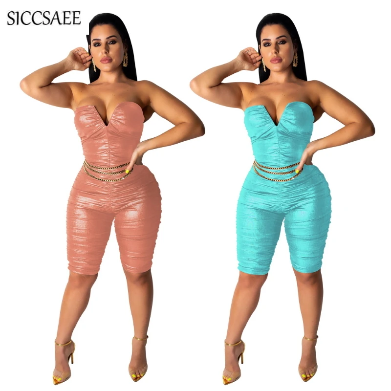Off Shoulder Knee Length Wrinkle Bodycon Bodysuit Backless Slash Neck Bandage Jumpsuits For Women 2019 Summer Solid Color Romper
Off Shoulder Knee Length Wrinkle Bodycon Bodysuit Backless Slash Neck Bandage Jumpsuits For Women 2019 Summer Solid Color Romper