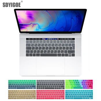 Eu Russian For Macbook Pro 13 15 Inch Keyboard Protective Film Color Keyboard Cover For Touch Bar A1706 A1707 A1989 A1990 A2159
Eu Russian For Macbook Pro 13 15 Inch Keyboard Protective Film Color Keyboard Cover For Touch Bar A1706 A1707 A1989 A1990 A2159