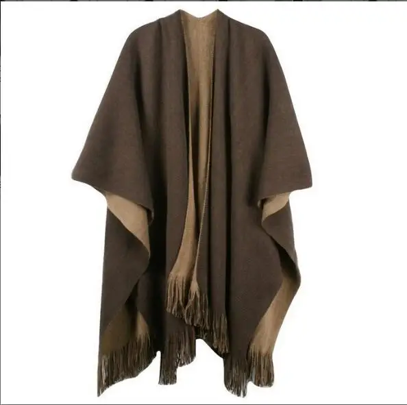 Oversize Deversible Women Winter Knitted Cashmere Poncho Capes Shawl Cardigans Sweater Coat Q6-32E
Oversize Deversible Women Winter Knitted Cashmere Poncho Capes Shawl Cardigans Sweater Coat Q6-32E
