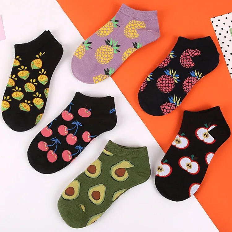 New Design Korean Fresh Harajuku Fruits Socks Funny Lemon Avocado Pineapple Cherry Blueberry Gardenias Calcetines Mujer Socks
New Design Korean Fresh Harajuku Fruits Socks Funny Lemon Avocado Pineapple Cherry Blueberry Gardenias Calcetines Mujer Socks