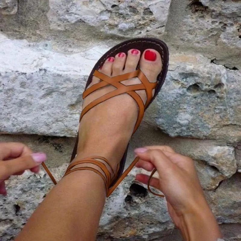 NoEnName_Null Sandals Women Sandalias Mujer 2019 Summer Fashion Rome Style Flat Bottom Overlapping Bandage Women's Sandals
NoEnName_Null Sandals Women Sandalias Mujer 2019 Summer Fashion Rome Style Flat Bottom Overlapping Bandage Women's Sandals