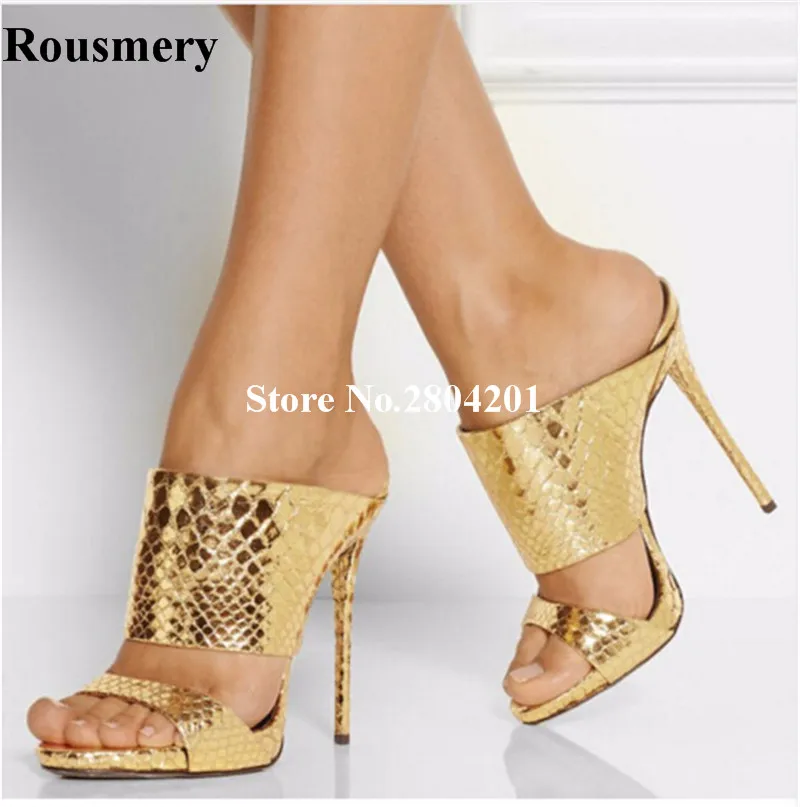 Rousmery New Women Slippers Fashion Summer Sexy Gold Sliver Black Ladies Casual High Heel Slides Women Dress Outside Croc Shoes
Rousmery New Women Slippers Fashion Summer Sexy Gold Sliver Black Ladies Casual High Heel Slides Women Dress Outside Croc Shoes