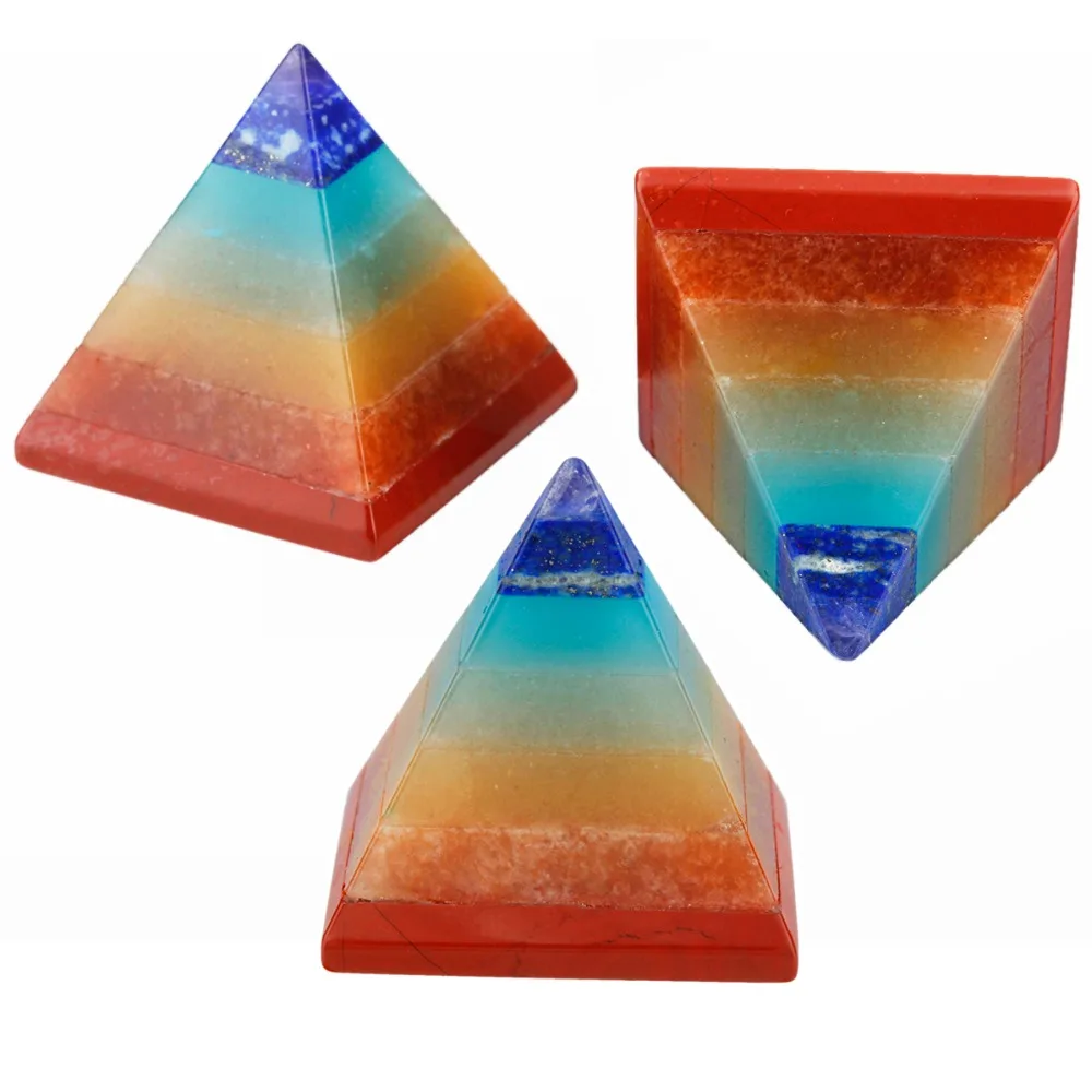 TUMBEELLUWA 1Pc 7 Chakra Layered Crystal Pyramid Metaphysical Crystal Healing 1.1"
TUMBEELLUWA 1Pc 7 Chakra Layered Crystal Pyramid Metaphysical Crystal Healing 1.1"
