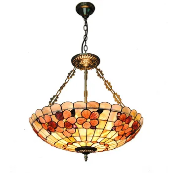20" Vintage Stained Glass 5 Lights Inverted Pendant Light Baroque Style Shell Lampshade Restaurant Bar Decoration Fixtures PL750
20" Vintage Stained Glass 5 Lights Inverted Pendant Light Baroque Style Shell Lampshade Restaurant Bar Decoration Fixtures PL750