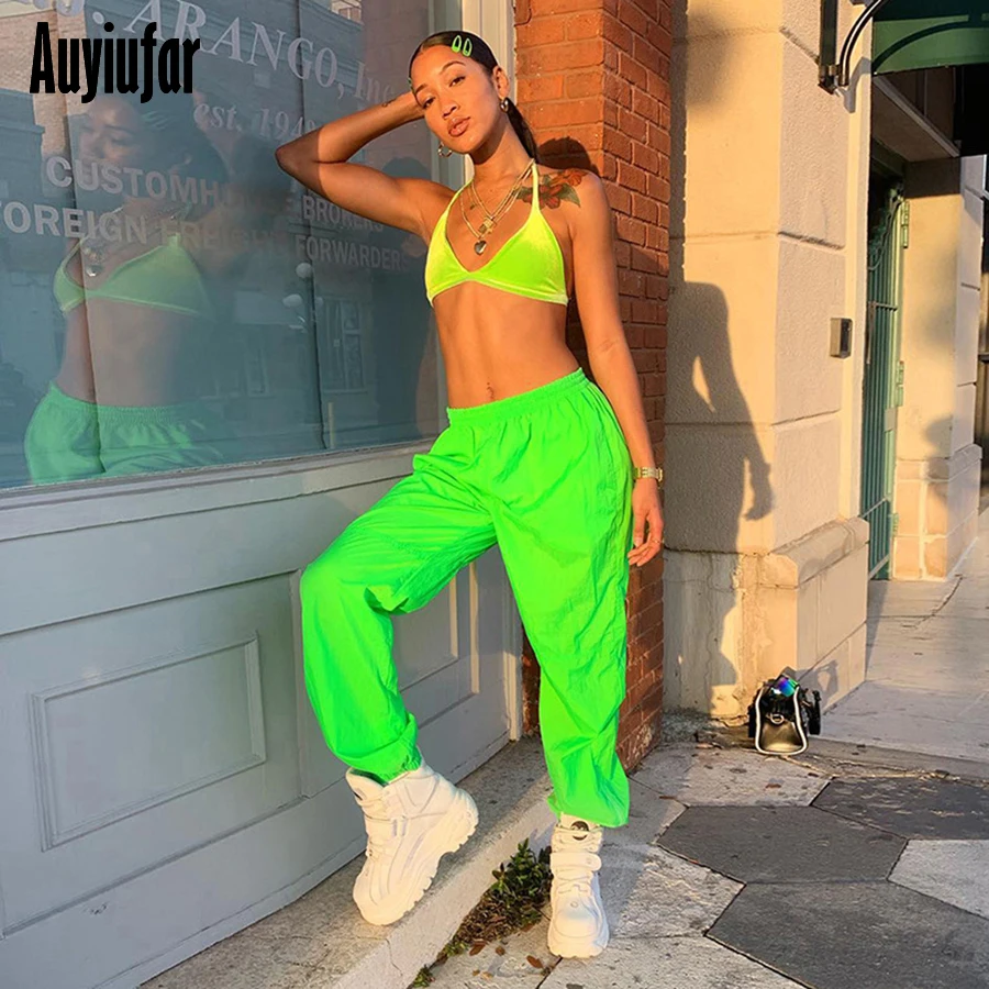 Auyiufar Fashion Neon Pants Women's Cargo Pants High Waist Trousers Streetwear Pantalones Plus Size 2019 Korean Style Pants
Auyiufar Fashion Neon Pants Women's Cargo Pants High Waist Trousers Streetwear Pantalones Plus Size 2019 Korean Style Pants