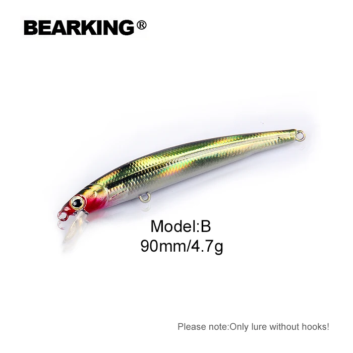 Bearking economical Fishing Lure 1PC without hooks Artificial Bait Wobbler Minnow Fishing Lure
Bearking economical Fishing Lure 1PC without hooks Artificial Bait Wobbler Minnow Fishing Lure