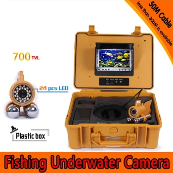 Underwater Fishing Camera Kit with 50Meters Depth Dual Lead Bar & 7Inch Color TFT LCD Monitor & Yellow Hard Plastics Case
Underwater Fishing Camera Kit with 50Meters Depth Dual Lead Bar & 7Inch Color TFT LCD Monitor & Yellow Hard Plastics Case
