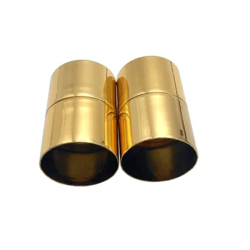 2 Pieces 18mm Inner Hole Magnetic Clasps and Closure Yellow Gold, Strong Magnet Big Fasteners for Bracelet Making Cord Glue In
2 Pieces 18mm Inner Hole Magnetic Clasps and Closure Yellow Gold, Strong Magnet Big Fasteners for Bracelet Making Cord Glue In