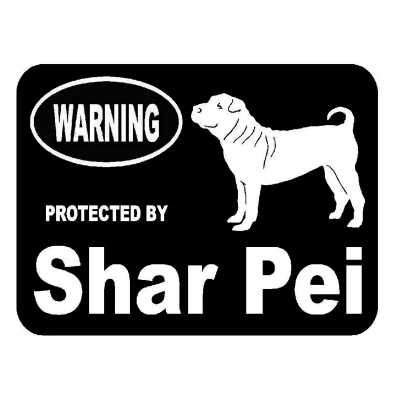 I Love My Sharpei Windshield Sticker Vinyl Auto Window shar pei shar-pei