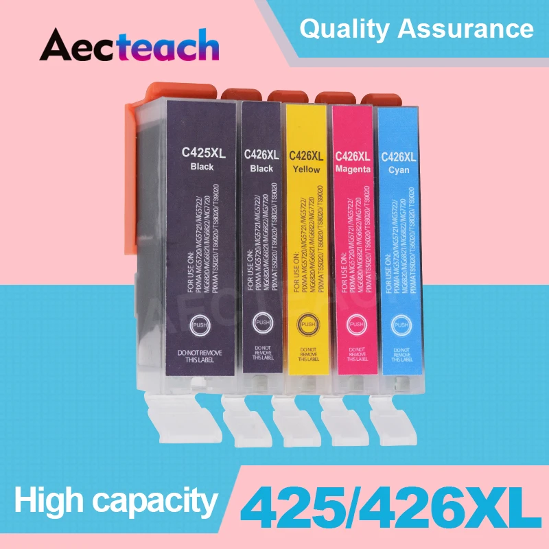 Aecteach PGI-425 Ink Cartridge For Canon PGI 425 CLI 426 PIXMA IP4840 IP4940 IX6540 MG5140 MG5240 MG5340 MX894 Prnter Inkjet
Aecteach PGI-425 Ink Cartridge For Canon PGI 425 CLI 426 PIXMA IP4840 IP4940 IX6540 MG5140 MG5240 MG5340 MX894 Prnter Inkjet