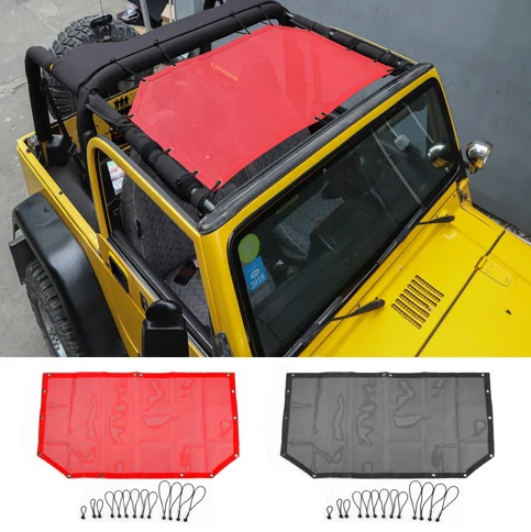 Wholesale Retail Newest Roof Sunshade Anti UV Rays Sun Shade For Jeep Wrangler TJ Year 1997-2006 Free Shipping
Wholesale Retail Newest Roof Sunshade Anti UV Rays Sun Shade For Jeep Wrangler TJ Year 1997-2006 Free Shipping