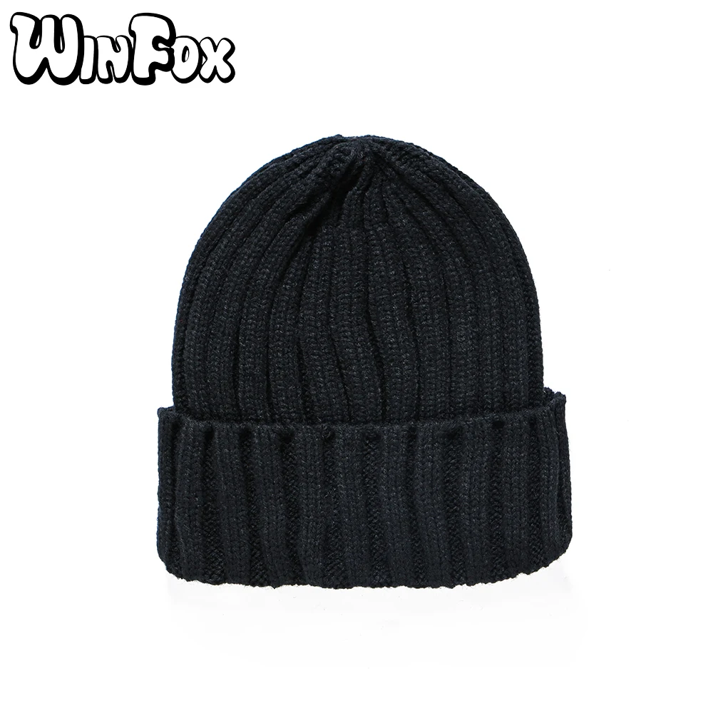 Winfox New Brand Fashion Winter Unisex Black Grey Red Solid Color Rib Knitted Beanies Hats For Woman Mens Kids Girls Boys
Winfox New Brand Fashion Winter Unisex Black Grey Red Solid Color Rib Knitted Beanies Hats For Woman Mens Kids Girls Boys