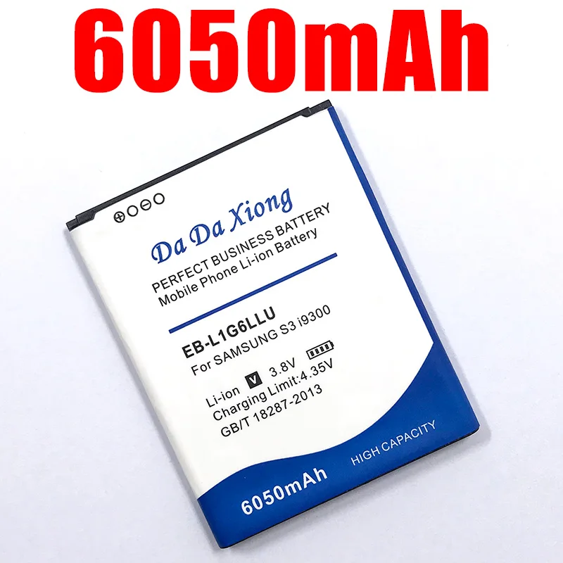 6050mAh EB-L1G6LLU Battery for Samsung S3 i9300 i747 i9308 i9305 i879 i9060 i9301 i9118 i9082 i535 i9308 L710 M440S T999
6050mAh EB-L1G6LLU Battery for Samsung S3 i9300 i747 i9308 i9305 i879 i9060 i9301 i9118 i9082 i535 i9308 L710 M440S T999