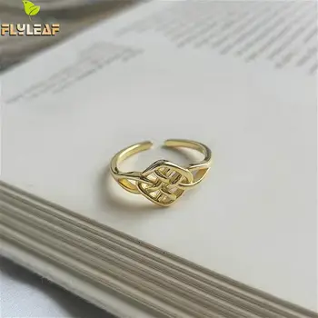 Flyleaf Interwoven Mesh Hollow Gold Real 925 Sterling Silver Rings For Women Fine Jewelry Open Ring High Quality Fashion Gifts
Flyleaf Interwoven Mesh Hollow Gold Real 925 Sterling Silver Rings For Women Fine Jewelry Open Ring High Quality Fashion Gifts