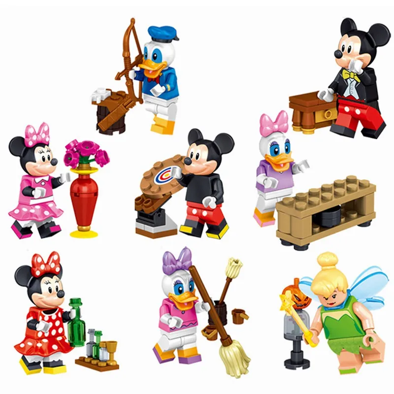 Cartoon Dunk Donald Duck Daisy Tinker Bell Joker Single Sale Building Blocks Toys for Children Compatible for Legoing Figures
Cartoon Dunk Donald Duck Daisy Tinker Bell Joker Single Sale Building Blocks Toys for Children Compatible for Legoing Figures