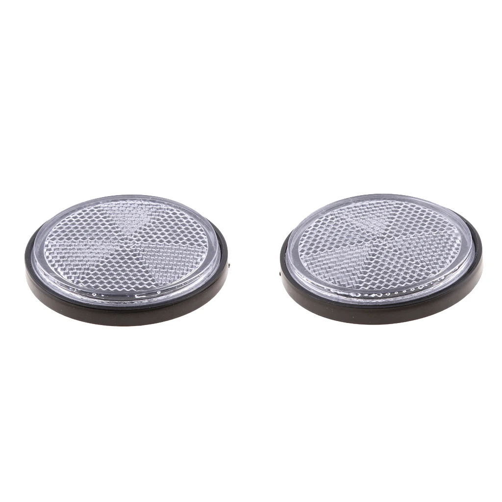 Plastic Car Auto Round Chrome Red Reflective Sticker Self Adhesive Reflector Warning Sign Fits for Motorcycle Bicycles ATV Plastic Car Auto Round Chrome Red Reflective Sticker Self Adhesive Reflector Warning Sign Fits for Motorcycle Bicycles ATV