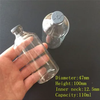 10 pcs 47x100x12.5 mm Glass Bottles with Rubber Stopper DIY 110 ml Medical Alcohol Glass Vials Storage Containers Jars
10 pcs 47x100x12.5 mm Glass Bottles with Rubber Stopper DIY 110 ml Medical Alcohol Glass Vials Storage Containers Jars