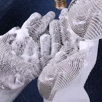Magic Silicone Scrubber Rubber Cleaning Gloves Dusting Dish Washing Pet Care Grooming Hair Car Insulated Kitchen Helper
Magic Silicone Scrubber Rubber Cleaning Gloves Dusting Dish Washing Pet Care Grooming Hair Car Insulated Kitchen Helper