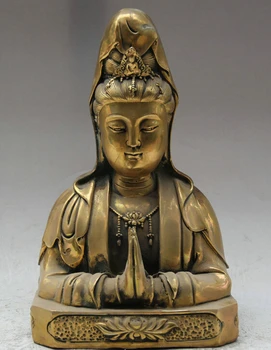 Free shipping Collectible bronze S1652 12" China Buddhism Brass Kwan-yin Guan Yin Boddhisattva Goddess Head Bust Statue
Free shipping Collectible bronze S1652 12" China Buddhism Brass Kwan-yin Guan Yin Boddhisattva Goddess Head Bust Statue