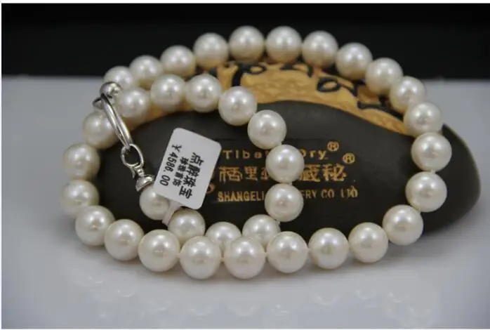 18"8-9mm natural south sea genuine white round pearl necklace AAA 925silver DDEK
18"8-9mm natural south sea genuine white round pearl necklace AAA 925silver DDEK