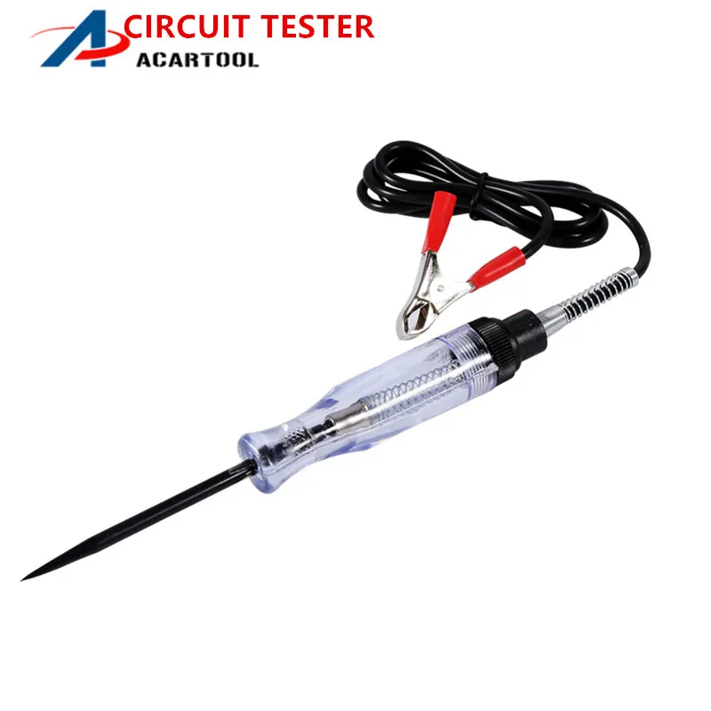 Auto Car Truck Voltage Circuit Tester Car Test VoltMet Long Probe Pen Light Bulb Automobile Maintenance Tools
Auto Car Truck Voltage Circuit Tester Car Test VoltMet Long Probe Pen Light Bulb Automobile Maintenance Tools