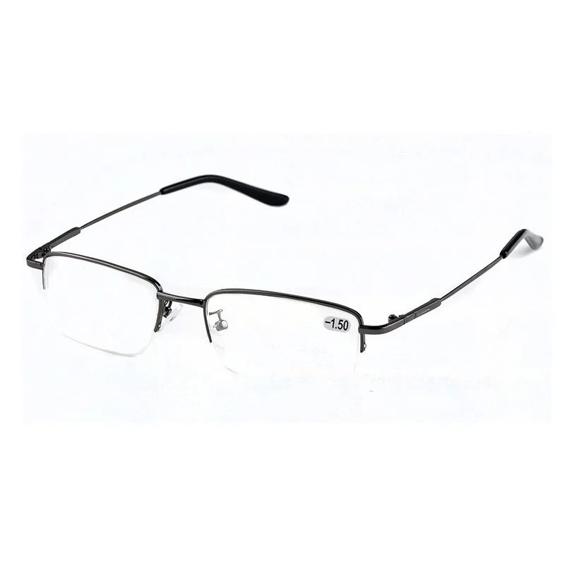 2018 New Men Fashion Myopia Glasses Alloy Metal Half Frame Eyewear Ultralight Comfortable AC Lenses -1.0 To -6.0 M004
2018 New Men Fashion Myopia Glasses Alloy Metal Half Frame Eyewear Ultralight Comfortable AC Lenses -1.0 To -6.0 M004