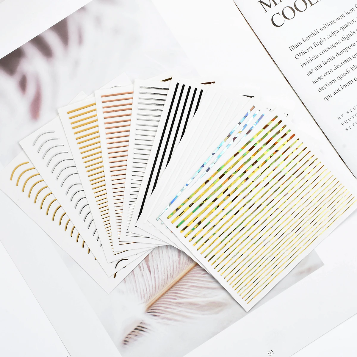 1 Piece Golden Silver Color 3D Nail Sticker Curve Stripe Lines Nails Stickers Adhesive Blink Striping Tape Nail Art Stickers
1 Piece Golden Silver Color 3D Nail Sticker Curve Stripe Lines Nails Stickers Adhesive Blink Striping Tape Nail Art Stickers
