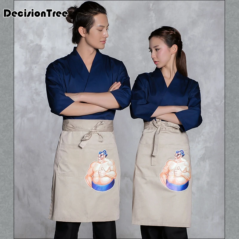 2019 summer sushi workwear japan cuisine work suit fish pattern restaurant service uniform chef serving
2019 summer sushi workwear japan cuisine work suit fish pattern restaurant service uniform chef serving