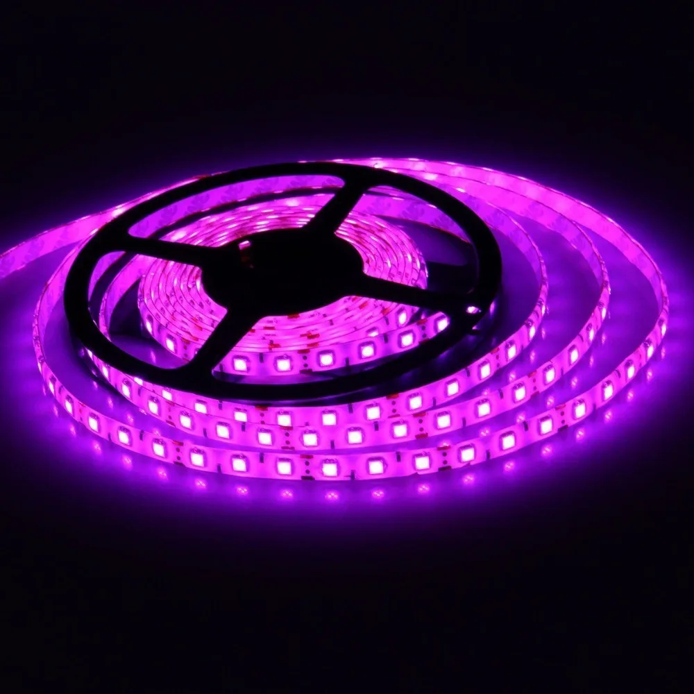 

Led Strip Light 5050 Pink Color 300led 5M Waterproof IP65 Non Waterproof IP20 12V Flexible SMD Tape Rope