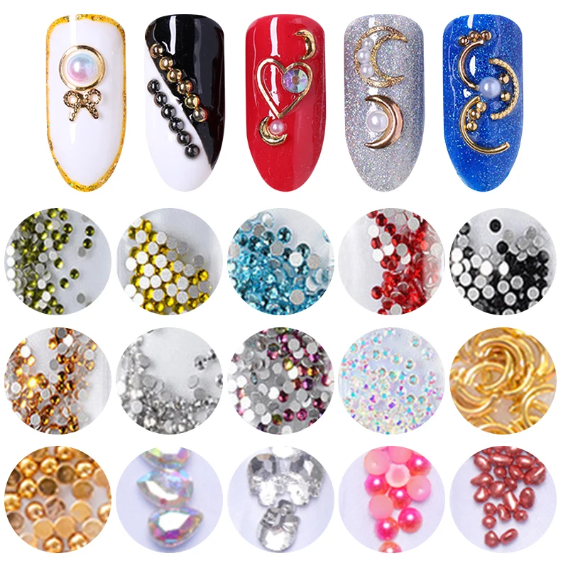 1 Bag 3D Nail Rhinestone Gold Silver Colorful Crystal Flat Back Metal Rivet Studs Mixed Size Manicure Nail Art Decorations
1 Bag 3D Nail Rhinestone Gold Silver Colorful Crystal Flat Back Metal Rivet Studs Mixed Size Manicure Nail Art Decorations