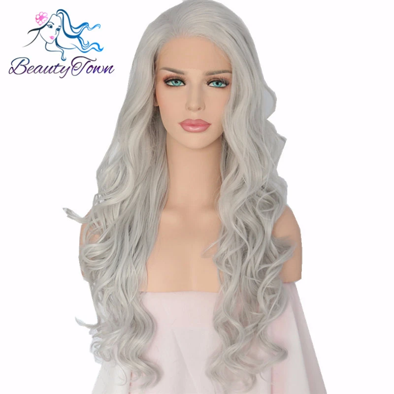 BeautyTown Hand Tied Grey White Silver Color Wavy Style Camgirl Cosplay Women Daily Makeup Party Synthetic Lace Front Wigs
BeautyTown Hand Tied Grey White Silver Color Wavy Style Camgirl Cosplay Women Daily Makeup Party Synthetic Lace Front Wigs