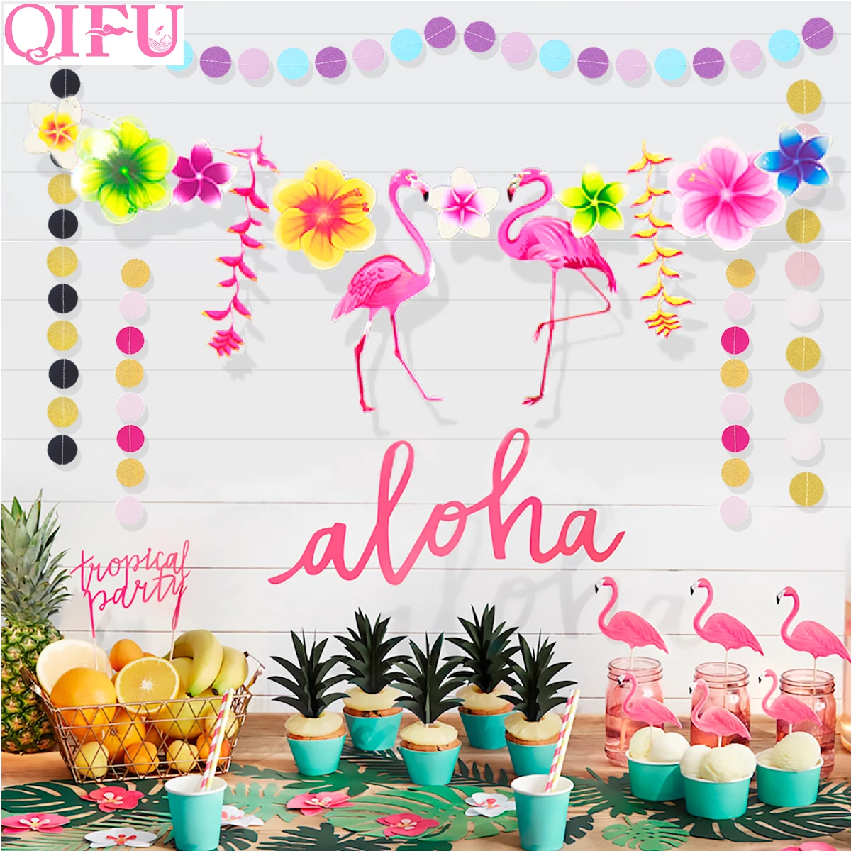QIFU Hawai Flamingo Decor Flamingo Banner Hawaiian Party Decorations Happy Birthday Party Banner Luau Party Supplies
QIFU Hawai Flamingo Decor Flamingo Banner Hawaiian Party Decorations Happy Birthday Party Banner Luau Party Supplies