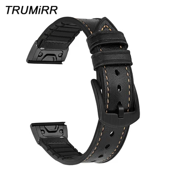 Metal Quick Fit Genuine Leather Watchband 22mm 26mm for Garmin Fenix 5X/5X Plus/5/5 Plus/3/3 HR Silicone Hybrid Band Watch Strap
Metal Quick Fit Genuine Leather Watchband 22mm 26mm for Garmin Fenix 5X/5X Plus/5/5 Plus/3/3 HR Silicone Hybrid Band Watch Strap