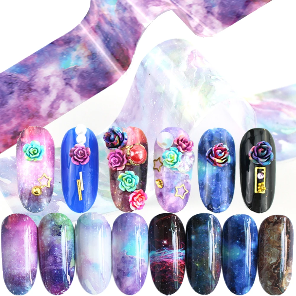 10Pcs Nail Art Transfer Foil Set Mix Shining Sky Stickers For Nails Manicure Holographic Decal Slider Nail Decoration
10Pcs Nail Art Transfer Foil Set Mix Shining Sky Stickers For Nails Manicure Holographic Decal Slider Nail Decoration