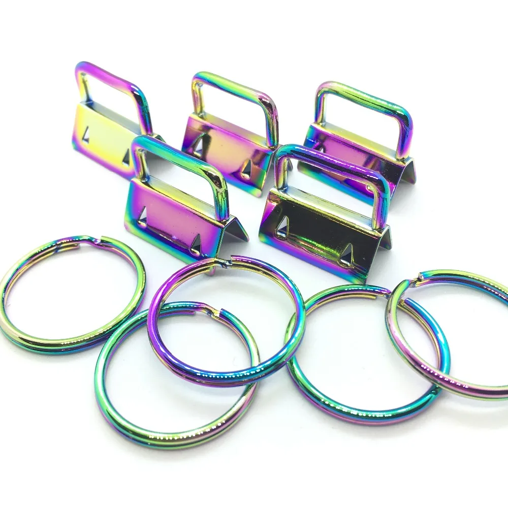 50 Sets 1'' 25mm RAINBOW COLOR Key Fob Hardware DIY sets with Key Ring LEAD FREE
50 Sets 1'' 25mm RAINBOW COLOR Key Fob Hardware DIY sets with Key Ring LEAD FREE