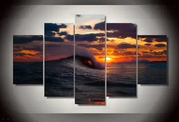 Hd Printed Sunset Waves 5 Piece Picture Painting Wall Art Room Decor Print Poster Picture Canvas Free Shipping/91507
Hd Printed Sunset Waves 5 Piece Picture Painting Wall Art Room Decor Print Poster Picture Canvas Free Shipping/91507