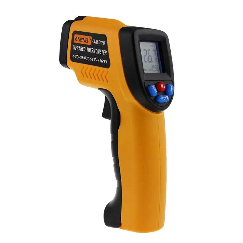 -50 to 380 C Digital Thermometer Infrared IR Laser Non-Contact Temperature Gun Pyrometer Aquarium Industrial Temperature Meter
-50 to 380 C Digital Thermometer Infrared IR Laser Non-Contact Temperature Gun Pyrometer Aquarium Industrial Temperature Meter