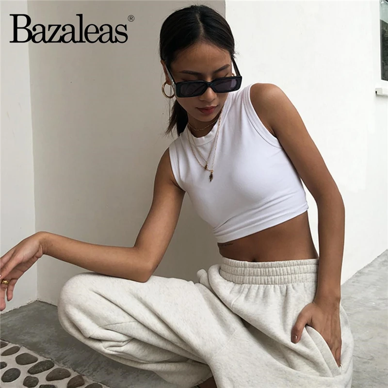 Bazaleas Vintage Basic Cotton women Crop Tops Fashion Tank Top Punk women Camisole Sexy Cropped Slim top drop shipping
Bazaleas Vintage Basic Cotton women Crop Tops Fashion Tank Top Punk women Camisole Sexy Cropped Slim top drop shipping