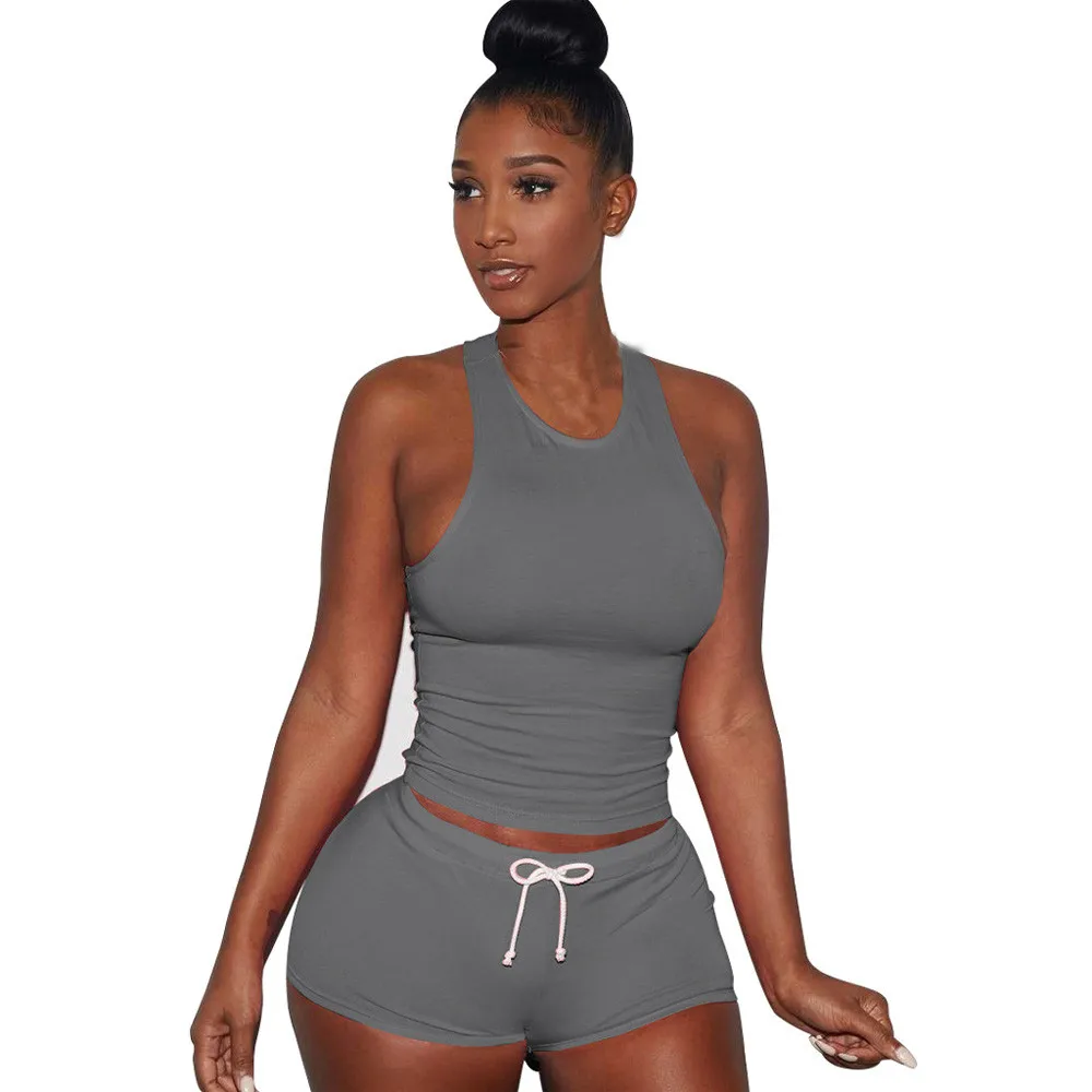 Free Ostrich 2Pcs Womens Fitness Stretch Racerback Tank Top+Shorts Pants Suit Bra Sets Elastic Sexy Bodycon Apparel C2635
Free Ostrich 2Pcs Womens Fitness Stretch Racerback Tank Top+Shorts Pants Suit Bra Sets Elastic Sexy Bodycon Apparel C2635