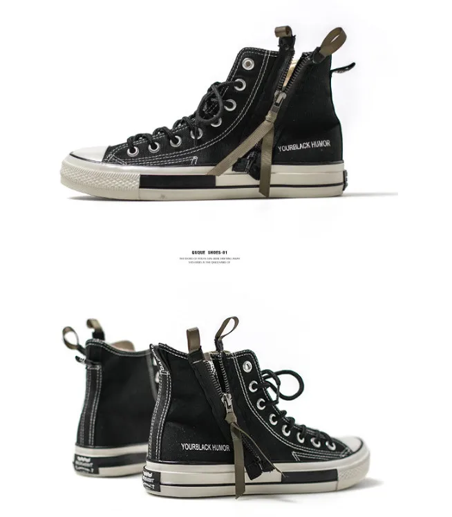 Male summer student trend zipper black shoes couple shoes free shipping 2018 new
Male summer student trend zipper black shoes couple shoes free shipping 2018 new