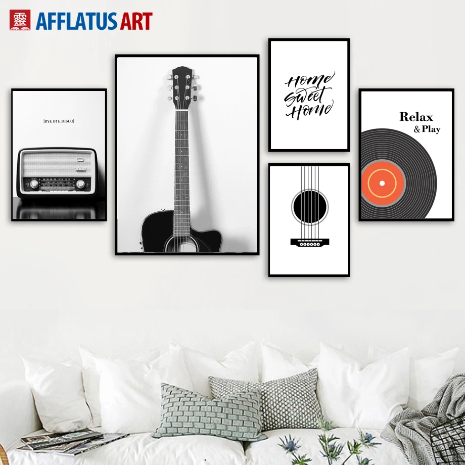 Guitar Radio Vinyl Records Wall Art Canvas Painting Nordic Posters And Prints Vintage Poster Wall Pictures For Living Room Decor
Guitar Radio Vinyl Records Wall Art Canvas Painting Nordic Posters And Prints Vintage Poster Wall Pictures For Living Room Decor
