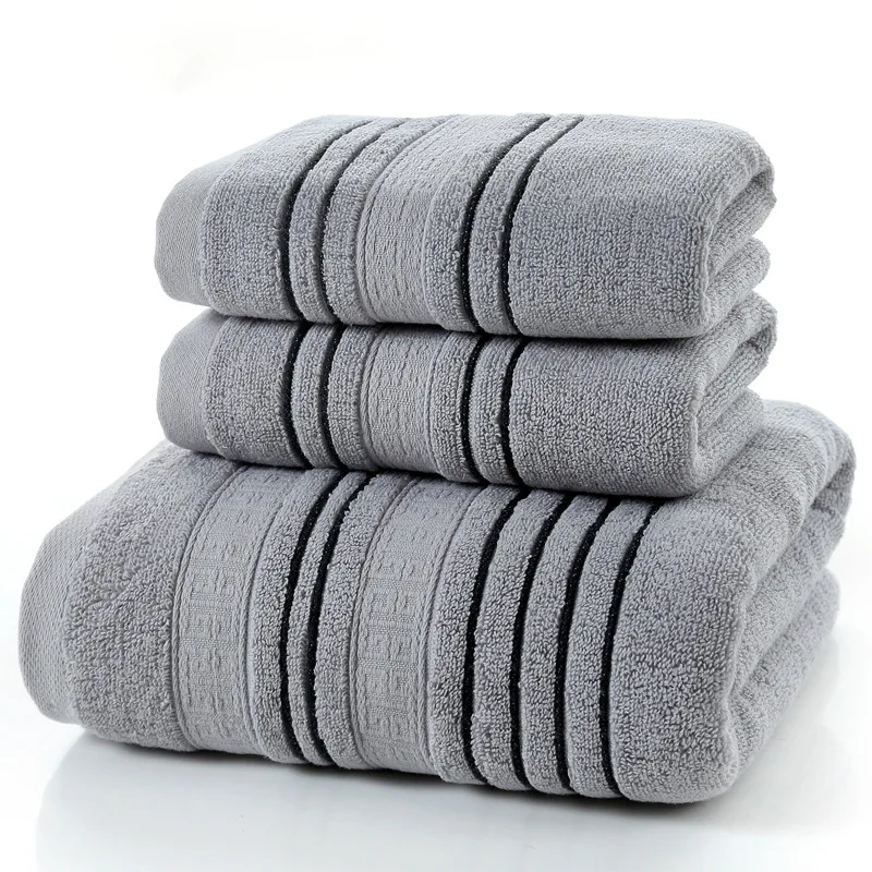 3Pieces Set Grey Cotton Towel Set for Men toalla 2pcs Face Washcloth Hand Towel 1pc Bath Towel Camping Shower Towels Bathroom
3Pieces Set Grey Cotton Towel Set for Men toalla 2pcs Face Washcloth Hand Towel 1pc Bath Towel Camping Shower Towels Bathroom