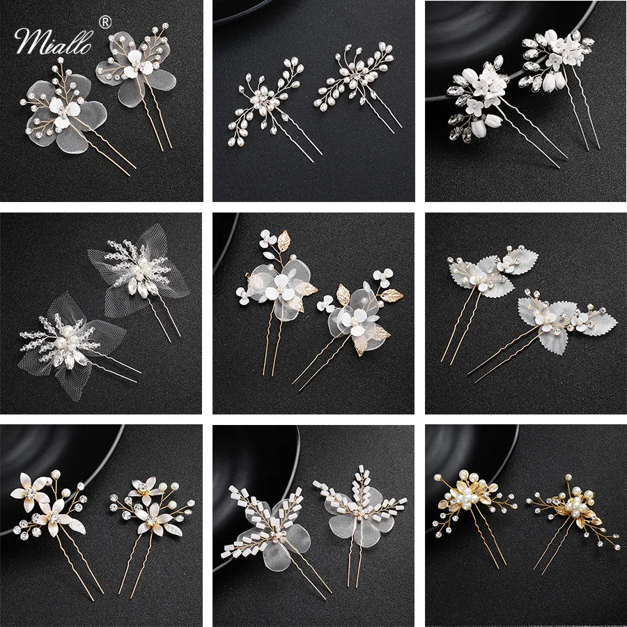 Miallo Newest Fashion Bridal Hairpins Clips Handmade Wedding Hair Accessories Jewelry Headpieces Crystal Hair Pins for Women
Miallo Newest Fashion Bridal Hairpins Clips Handmade Wedding Hair Accessories Jewelry Headpieces Crystal Hair Pins for Women